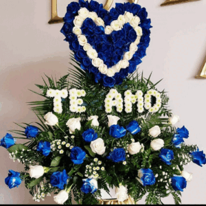 Blue And White Flowers Paradise