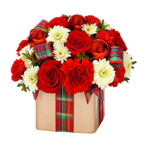 Christmas Gift With Roses