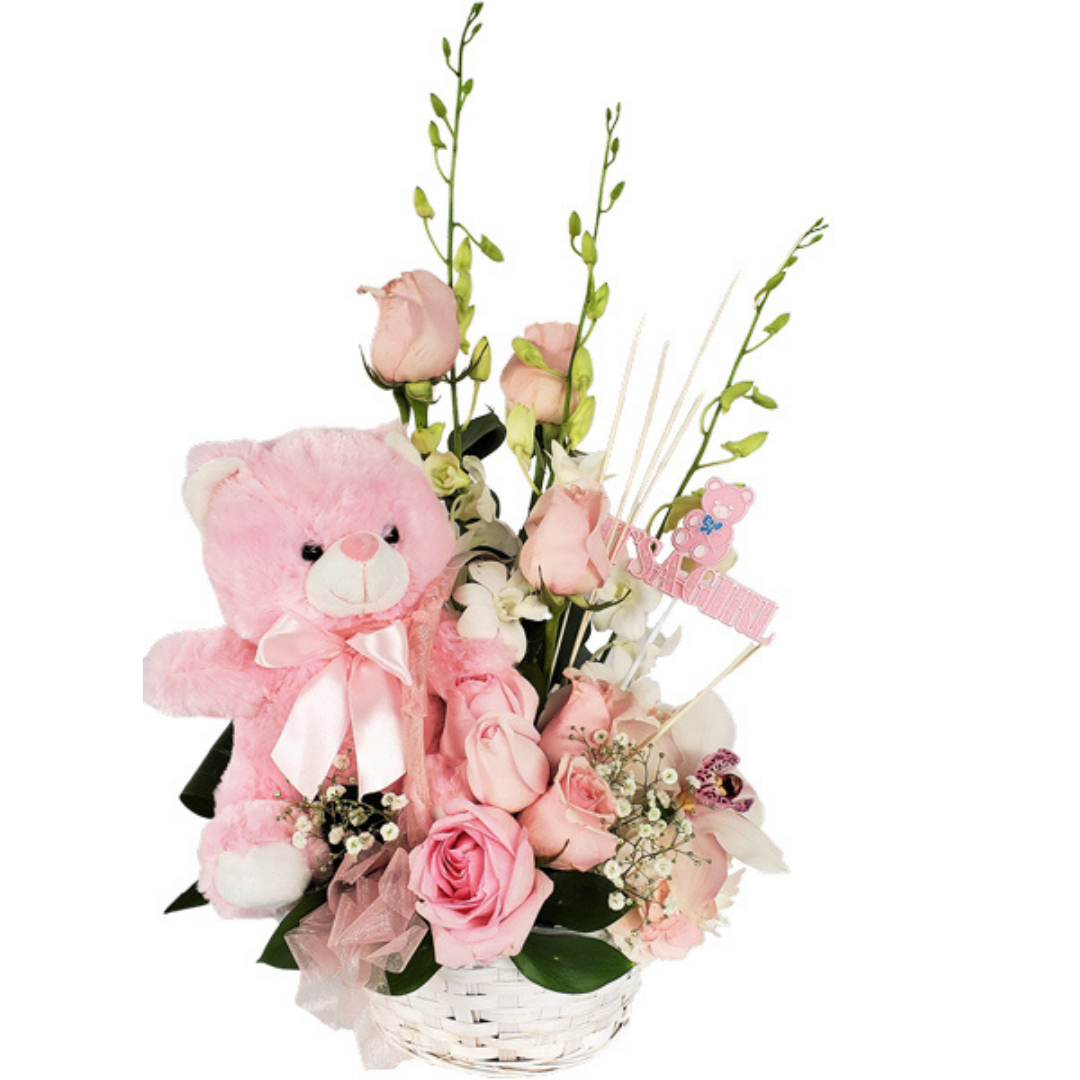 Baby Girl Cute Bear