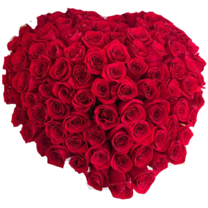Extra Large 3D Heart Box With Red Roses