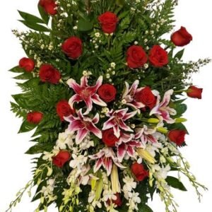 6 Ft. Tall Forever Love Funeral Spray