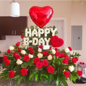 Happy B-Day Flower Arrangement