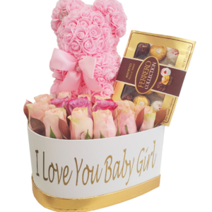 I Love You Baby Girl Flower Arrangement