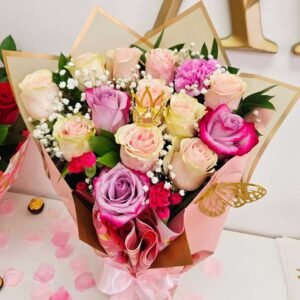 BOUQUET Variaty Of Pink Roses