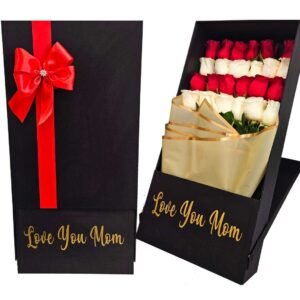MOM-FLOWER-BOX-01 - Luxurious Silk Personalized Flower