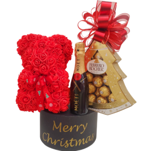 Best Seller Combo With Red Christmas Bear + Moet