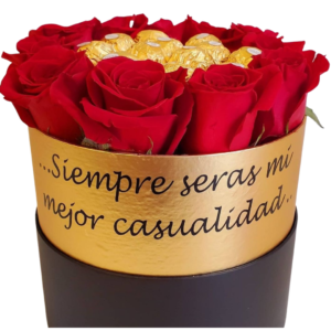 Custom Boxes With Red Roses And Ferrero Chocolates