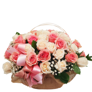 Beautiful Rose Basket