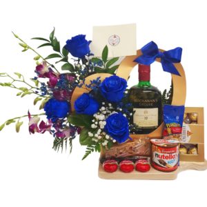 Cheese Tray Decorated With Whiskey